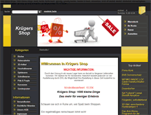 Tablet Screenshot of kruegers-shop.de